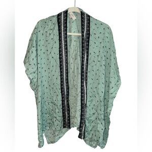 Loft Open Kimono Overlay Top